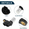 Black and silver crankshaft position sensor with durable plastic housing for Toyota Avensis 2.0D-4D 2003-2008