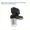 Black plastic and metallic crankshaft position sensor with brass threaded hole for toyota avensis 2.0d-4d 2003-2008