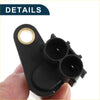Black plastic crankshaft position sensor with brass ring and two openings for toyota avensis 2.0d-4d back side