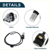 Black and silver crankshaft position sensor with durable housing and three-pin connector for Toyota Hilux diesel models