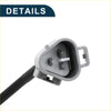 Gray plastic crankshaft position sensor connector with three black metal terminals and white pin for toyota hilux diesel