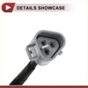 Gray plastic crankshaft position sensor connector with three black terminals and white insulator on black cable for toyota land cruiser