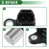 Black plastic crankshaft position sensor with metallic silver cylindrical tip for Toyota Solara 2000-2008