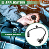 Black plastic crankshaft position sensor with coiled wire and two connectors for toyota vista 1990-1998