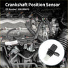 Black and white crankshaft position sensor with cylindrical body and mounting bracket for Toyota Vitz F 1.3L 2005-2010