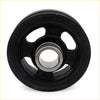 Black rubber crankshaft pulley with metallic hub for Toyota Hilux KUN15 KUN25 KUN26 KUN35 KUN36