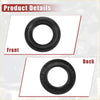 Black rubber crankshaft seal with smooth circular design and ridged edge for toyota land cruiser 2007-2015