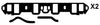 Crossfire Intake Manifold Gasket Set XHA171
