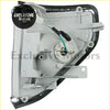 Gray plastic side marker light assembly with black rubber trim and wiring for toyota land cruiser prado 1990-1996