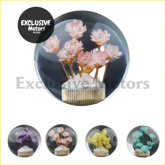 Crystal Transparent Flower Gear Shift Knob Manual Shifter - Interior Accessories