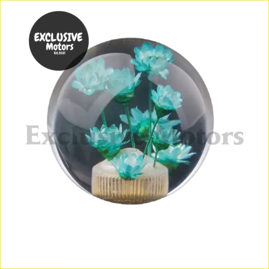 Crystal Transparent Flower Gear Shift Knob Manual Shifter - Interior Accessories