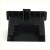 Black plastic cup holder bracket tray with molded compartments and central hole for toyota hilux kun26 interior