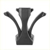 Black plastic cup holder divider insert with sleek curved arms for secure fit in toyota tacoma 2005-2015