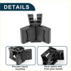 Black plastic corner cup holder for toyota highlander 2014-2019 with three-pronged design prevents liquid overflow and saves space
