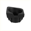 Black plastic cup holder insert with square top and ribbed base for toyota tacoma 2005 to 2017 models