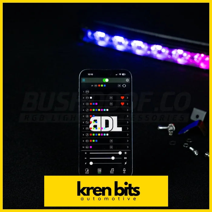 Curved 50’’ Rgb Colour Chasing Light Bar