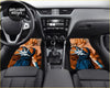 Custom ball z gohan floor mats with orange and blue anime character design for car interior protection