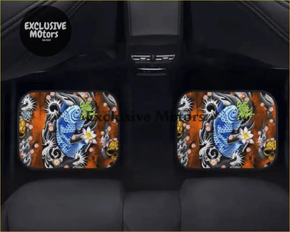 Custom Blue Koi Floor Mats - Interior Accessories