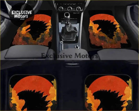 Custom Godzilla Floor Mats - Interior Accessories
