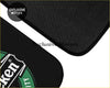 Custom Heineken black car floor mat with green and white logo design perfect for stylish vehicle interiors