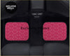 Custom japanese waves car floor mats in pink with bold repeating wave pattern for stylish interior protection