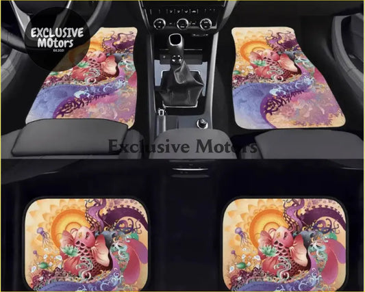 Custom Koi Fish Floor Mats - Interior Accessories