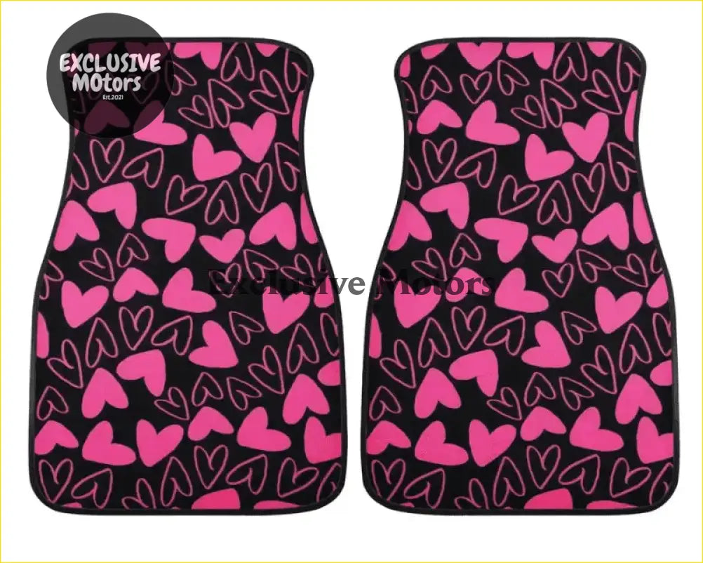 Custom Love Hearts Floor Mats - Interior Accessories
