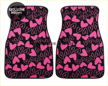 Custom Love Hearts Floor Mats - Interior Accessories