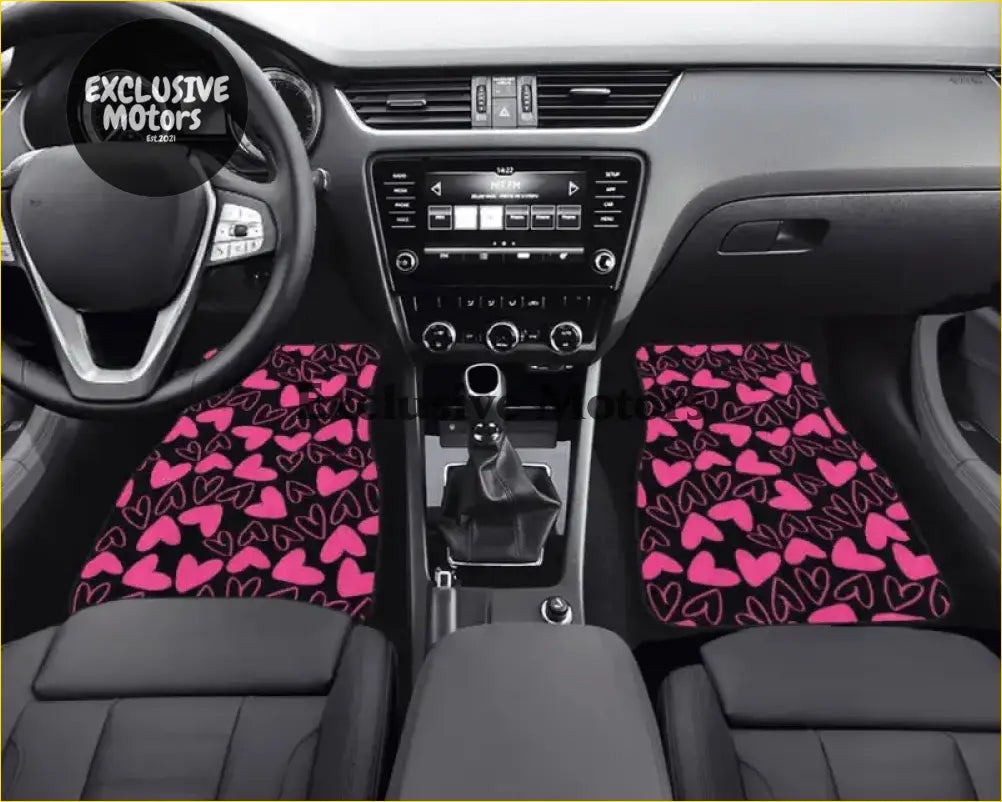 Custom Love Hearts Floor Mats - Interior Accessories