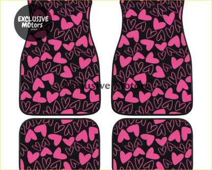 Custom Love Hearts Floor Mats - Interior Accessories