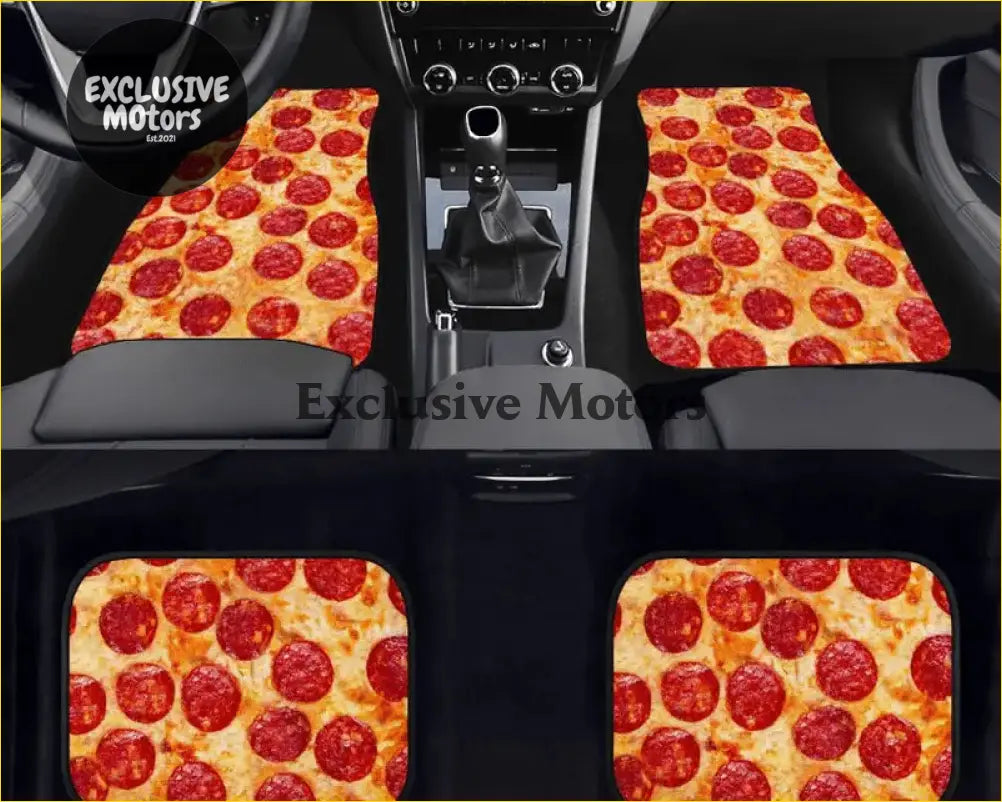 Custom Pepperoni Pizza Floor Mats - Interior Accessories