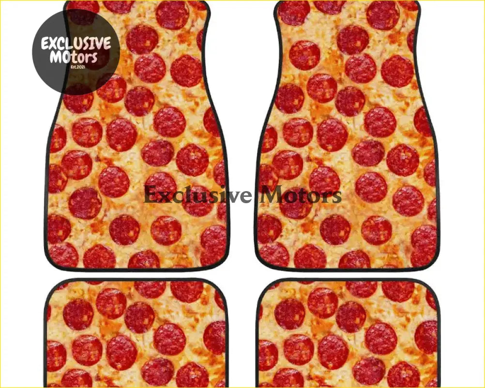 Custom Pepperoni Pizza Floor Mats - Interior Accessories