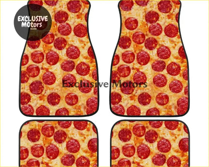 Custom Pepperoni Pizza Floor Mats - Interior Accessories