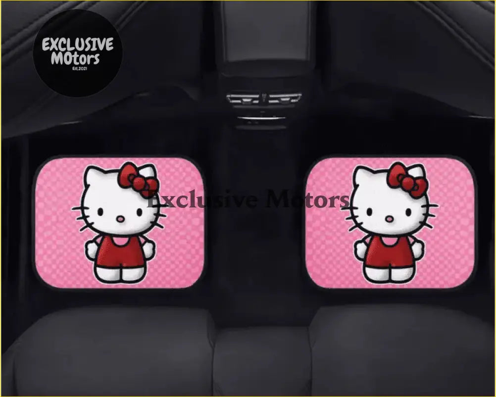 Custom Pink Kitty Cat Floor Mats - Interior Accessories