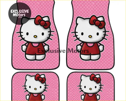 Custom Pink Kitty Cat Floor Mats - Interior Accessories