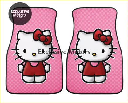 Custom Pink Kitty Cat Floor Mats - Interior Accessories