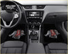 Custom rb26 engine floor mats with red and silver design made for car interiors and engine enthusiasts