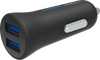 Cygnett PowerMini 2.4 Dual USB Car Charger Black