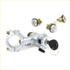 Silver ignition switch assembly with black key and three cylinders for nissan datsun d21 navara ute locks set