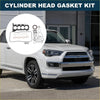 White toyota 4runner cylinder head gasket kit with black rubber seals and metal parts for 1zr 2zr engines 2007-2023