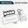 Black and white cylinder head gasket kit with red valve cover seals for toyota 1zr 2zr engine 2007-2023