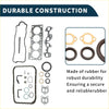 Black rubber cylinder head gasket kit for Toyota 2E engine seals for durability and leak prevention