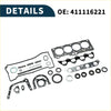 Black and silver metal cylinder head gasket kit with seals and rings for toyota 5AFE 1990-1995 engines