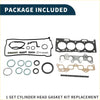 Black and metallic cylinder head gasket kit with seals rings and bolts for toyota 5e engine replacement