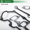 Black rubber cylinder head gasket kit with metallic steel backing and cutouts for toyota 5l engine sealing