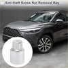 Chrome finished d wheel lock lug nut antitheft key socket with hex head for toyota wheel security removal
