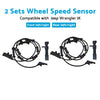 Jeep Wrangler JK 2007-2017 2x Front & Rear LH & RH ABS Wheel Speed Sensors Suitable