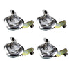 4x Chrome Power Operated Recessed Folding Whale Tail T-Lock Handle to suit — image 2