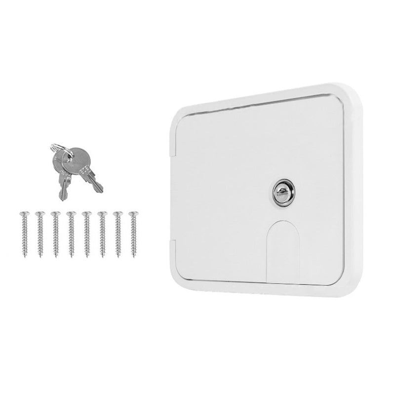 RV Motorhome With Lock Caravan Utility Door Access Hatch Rectangle 194x165mm Suitable