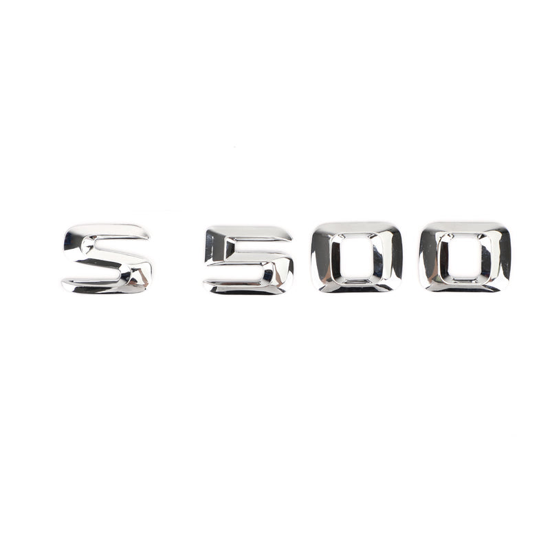 Mercedes S500 Chrome Trunk Emblem Decal (1994-1999)